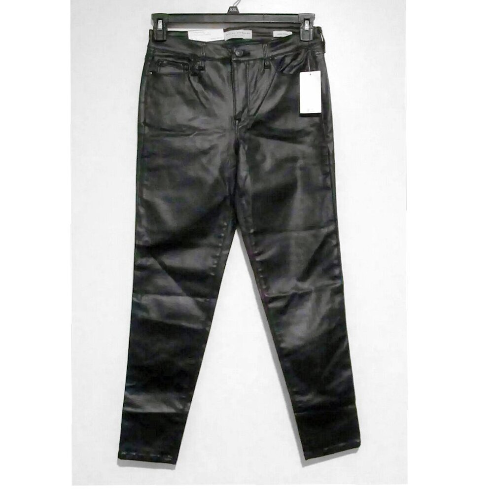 Social Standard by Sanctuary Mid Rise Ankle Skinny Faux Leather Pants Pleather